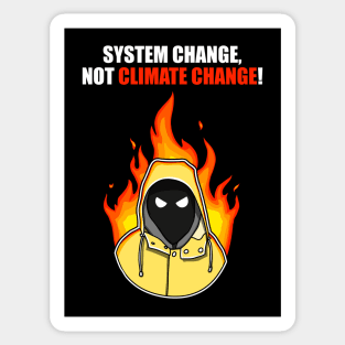 Greta Thunberg system change, not climate change! Sticker